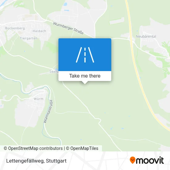 Lettengefällweg map