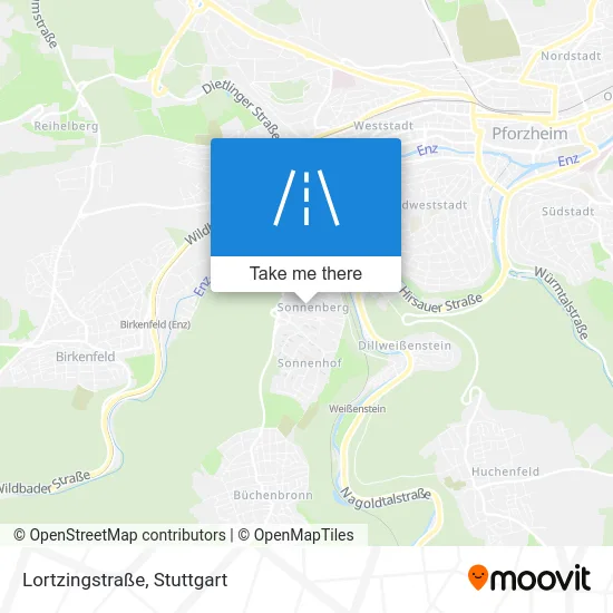 Карта Lortzingstraße