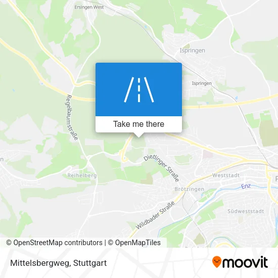 Карта Mittelsbergweg