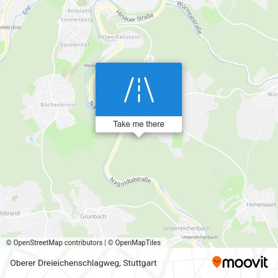 Oberer Dreieichenschlagweg map
