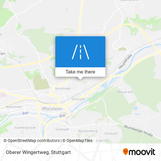 Карта Oberer Wingertweg