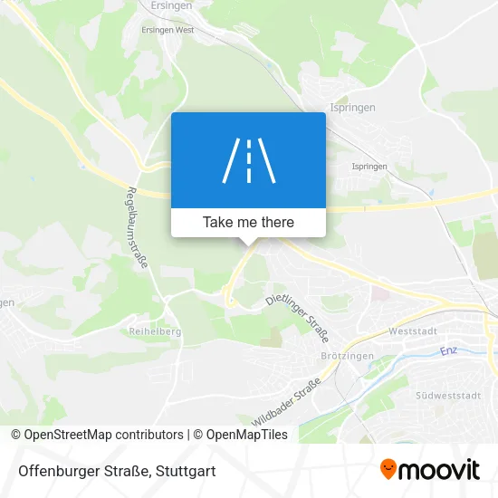 Карта Offenburger Straße