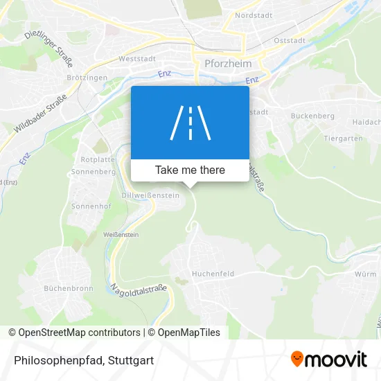 Карта Philosophenpfad