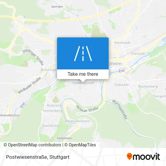 Карта Postwiesenstraße