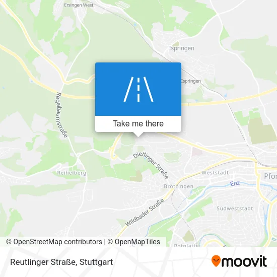 Карта Reutlinger Straße