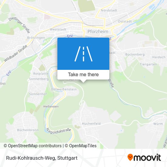 Rudi-Kohlrausch-Weg map