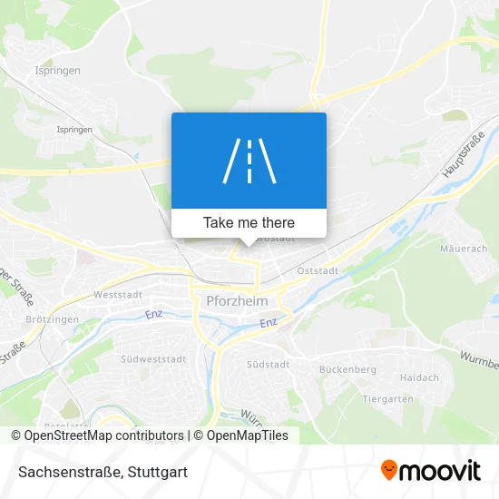 Карта Sachsenstraße