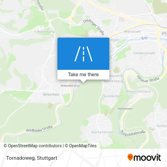 Карта Tornadoweg