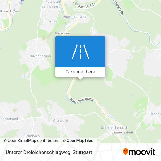 Unterer Dreieichenschlagweg map
