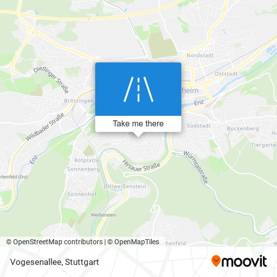 Vogesenallee map