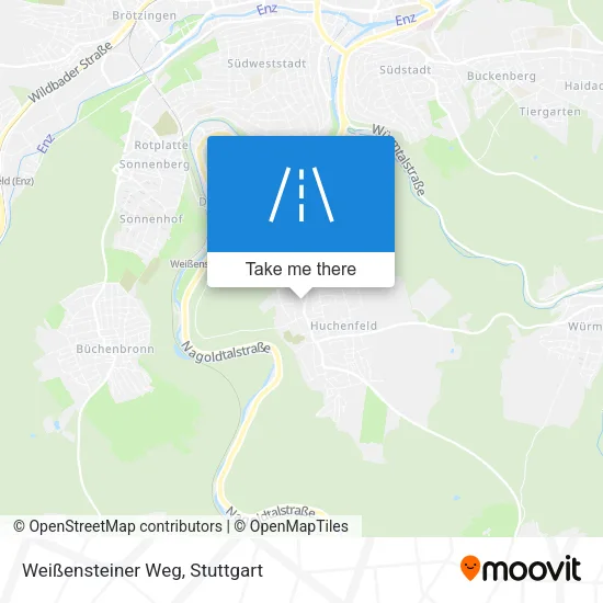 Weißensteiner Weg map