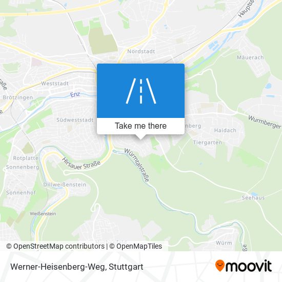 Карта Werner-Heisenberg-Weg