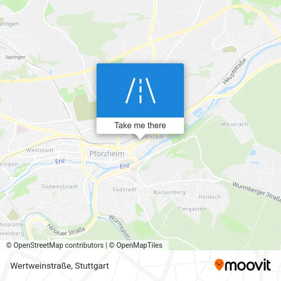 Карта Wertweinstraße