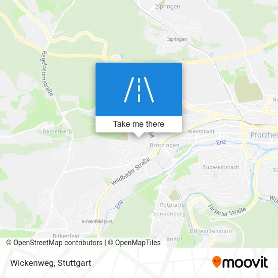 Wickenweg map