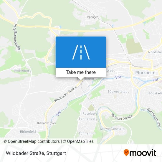 Wildbader Straße map