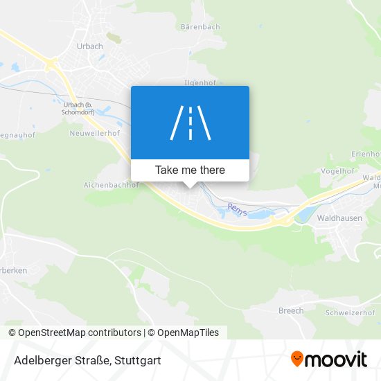 Карта Adelberger Straße