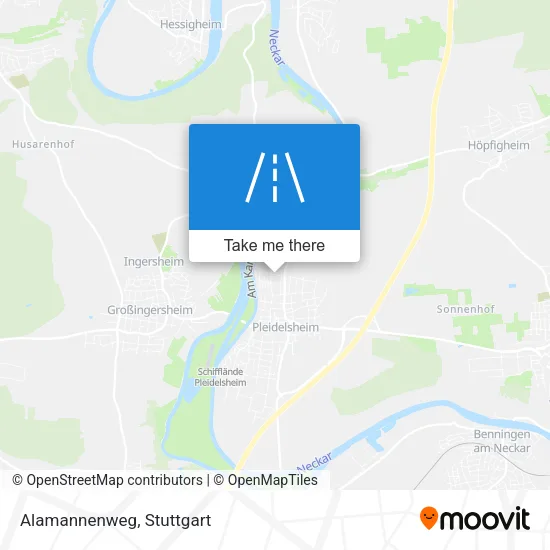 Карта Alamannenweg