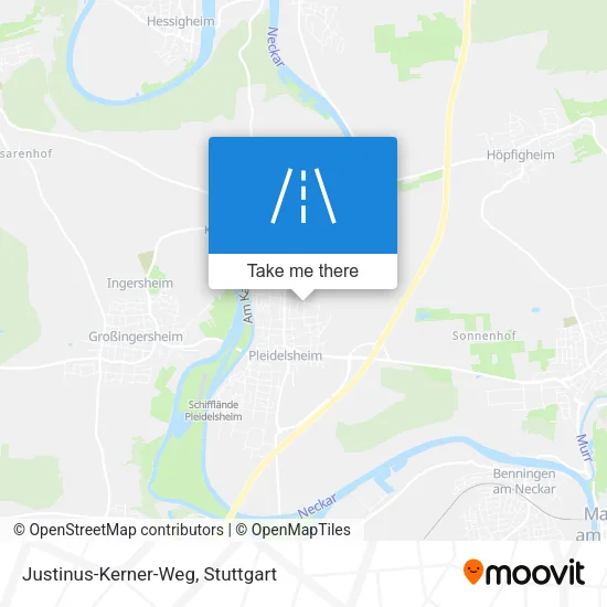 Карта Justinus-Kerner-Weg