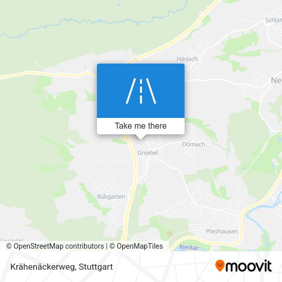 Krähenäckerweg map