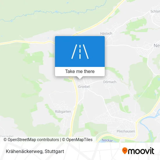 Krähenäckerweg map