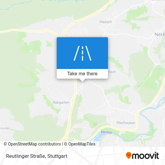 Карта Reutlinger Straße