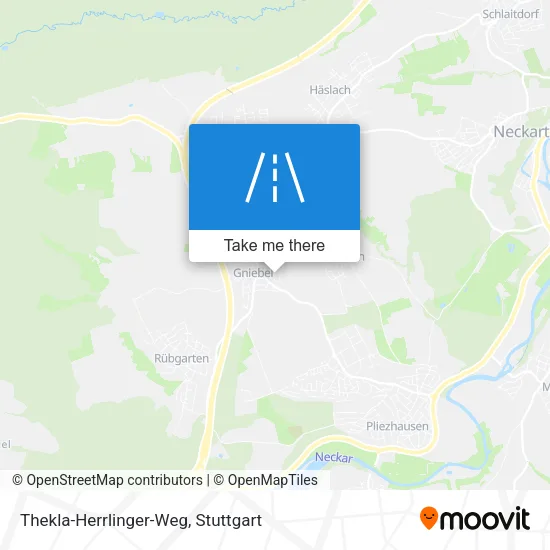 Карта Thekla-Herrlinger-Weg