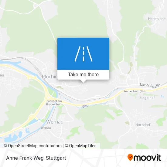 Карта Anne-Frank-Weg