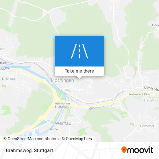 Brahmsweg map