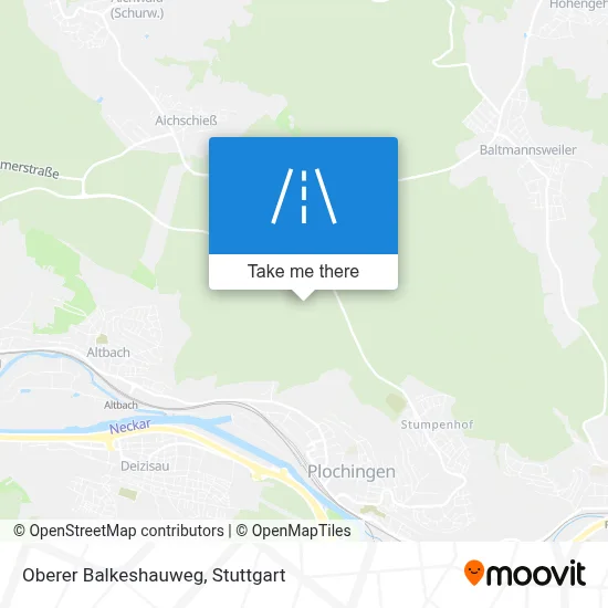 Oberer Balkeshauweg map