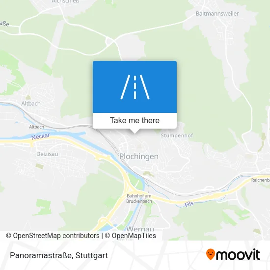 Карта Panoramastraße