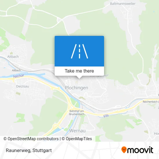 Raunerweg map