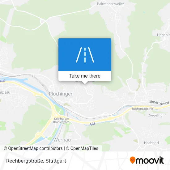 Карта Rechbergstraße