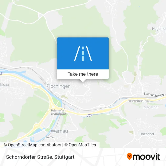 Карта Schorndorfer Straße