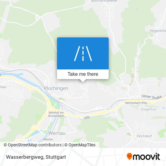 Wasserbergweg map