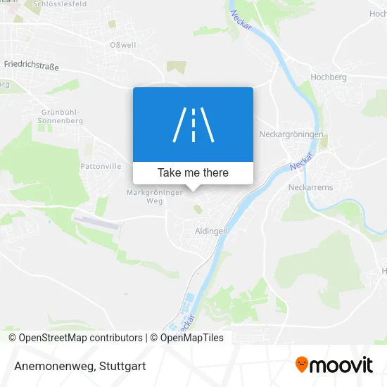 Anemonenweg map