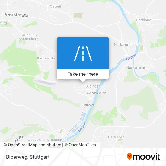 Biberweg map