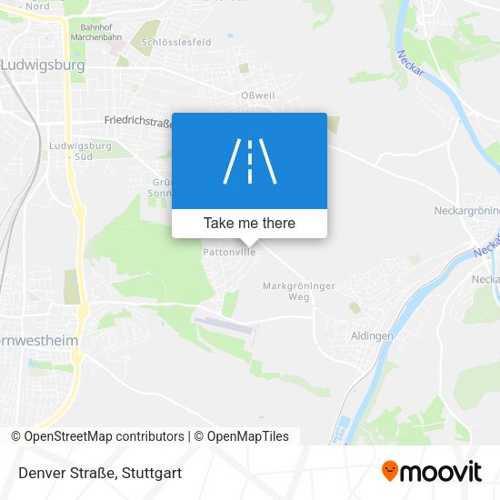 Denver Straße map