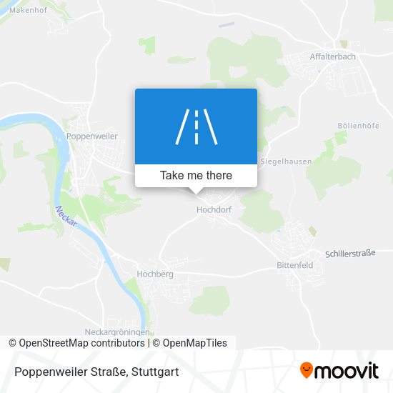 Poppenweiler Straße map
