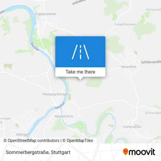 Карта Sommerbergstraße