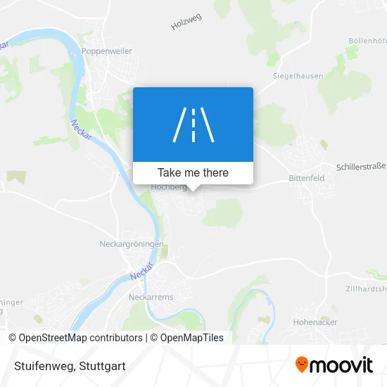 Карта Stuifenweg
