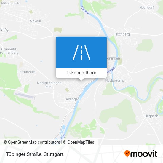 Tübinger Straße map