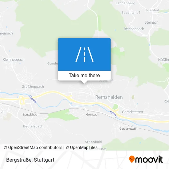 Карта Bergstraße