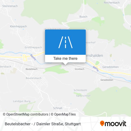Beutelsbacher - / Daimler Straße map