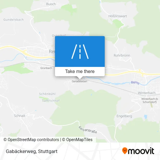 Карта Gabäckerweg