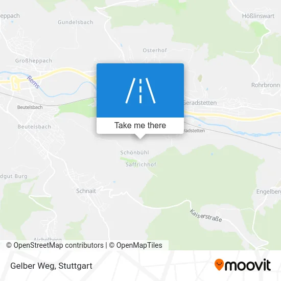 Карта Gelber Weg