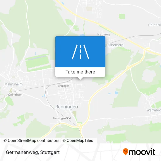 Карта Germanenweg