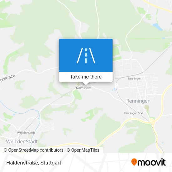 Haldenstraße map
