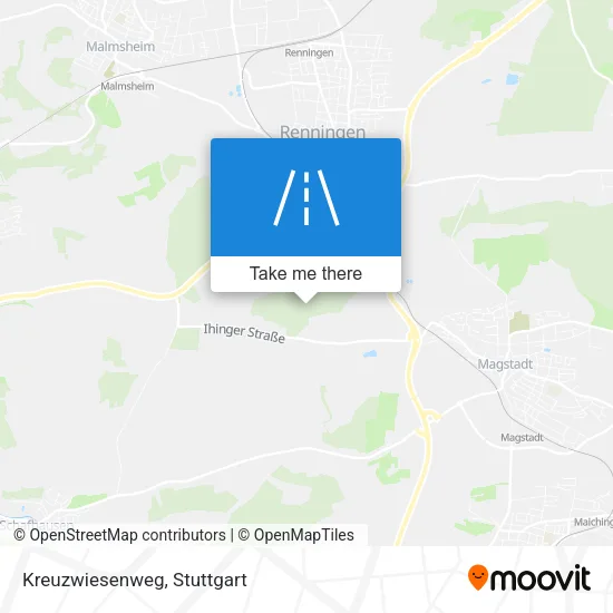 Карта Kreuzwiesenweg