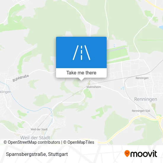 Карта Sparnsbergstraße