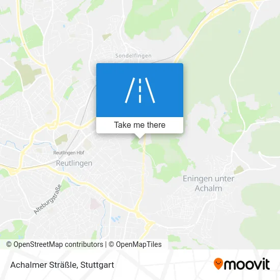 Карта Achalmer Sträßle